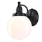 Westinghouse Fixture Wall Outdoor 60W Dusk to Dawn Eddystone Mt, Black Glassobe Wh Opl Glass 6121400 - alternate 4